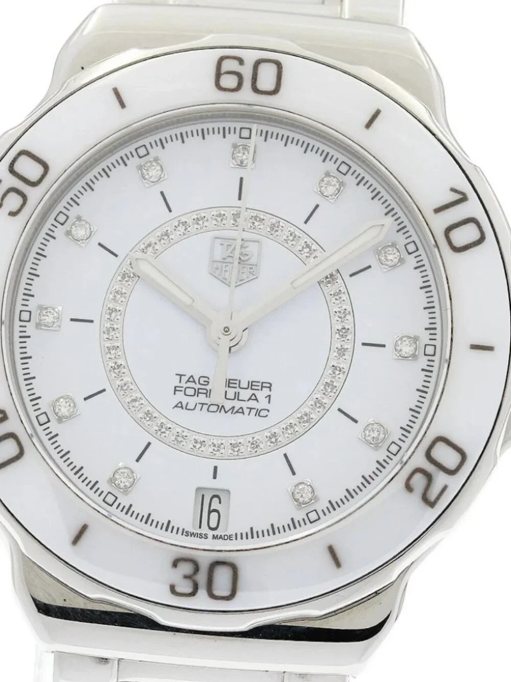 TAG HEUER Formula 1 WAU2211 Date 11P Diamond white Dial Automatic Ladies _970744
